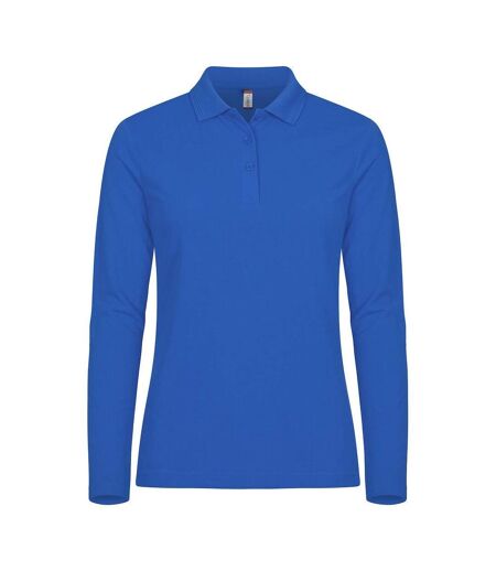 Polo Manches Longues Manhattan Femme Bleu Roi Clique