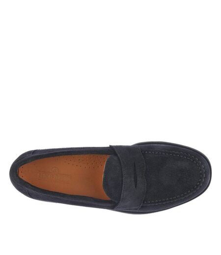 Mens Ryan Polaris Suede Loafers Blue Navy Sebago