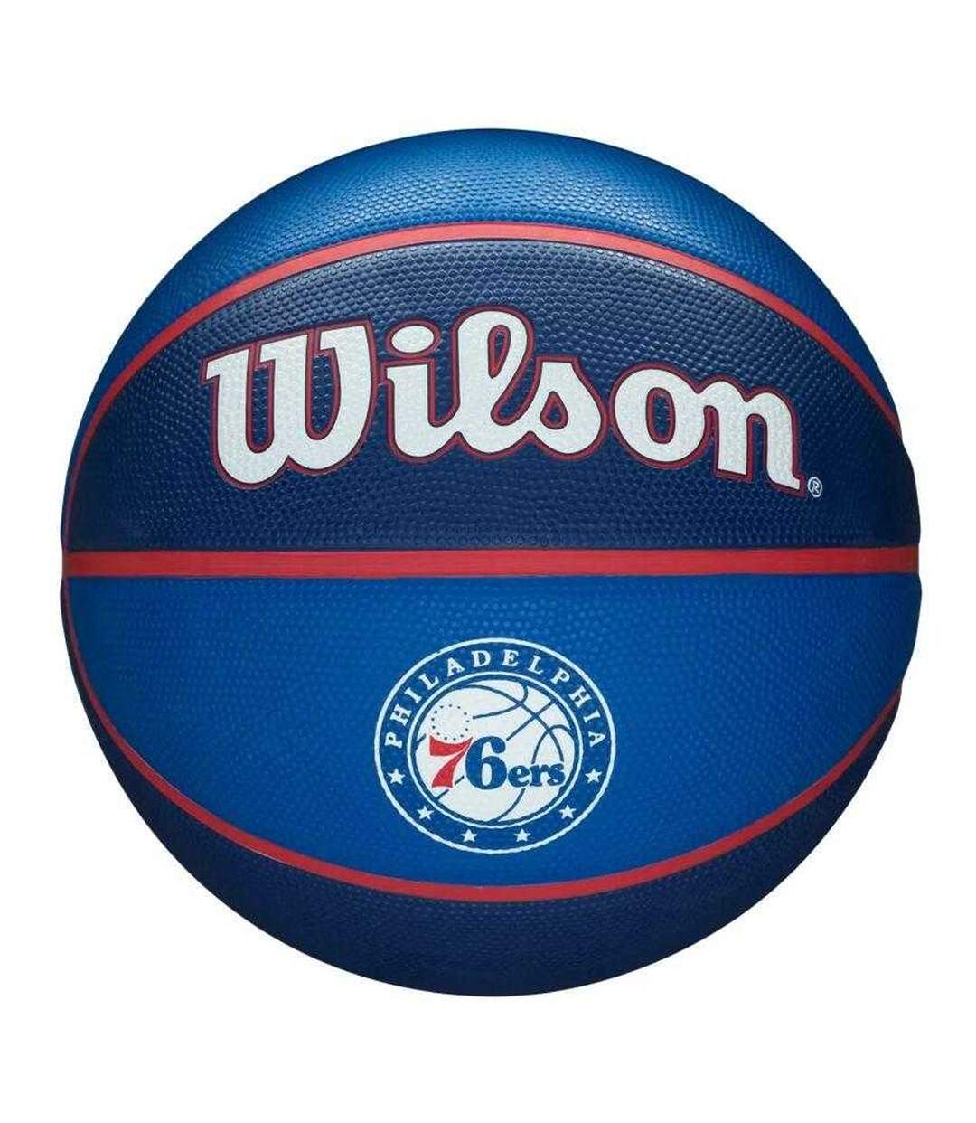 Ballon De Basket Motif/style Philadelphia 76ers Nba Team Taille 7 Bleu Marine Bleu Wilson-2