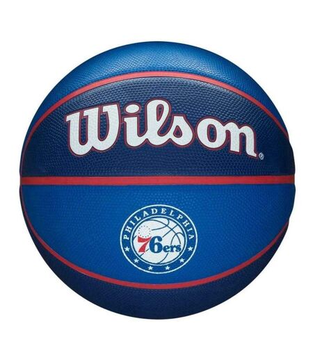 Ballon De Basket Motif/style Philadelphia 76ers Nba Team Taille 7 Bleu Marine Bleu Wilson