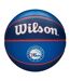 Ballon De Basket Motif/style Philadelphia 76ers Nba Team Taille 7 Bleu Marine Bleu Wilson-2