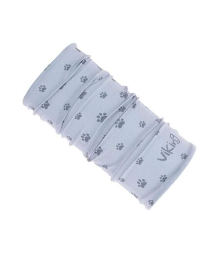 Childrens/kids Paw Print Snood One Size Grey Viking