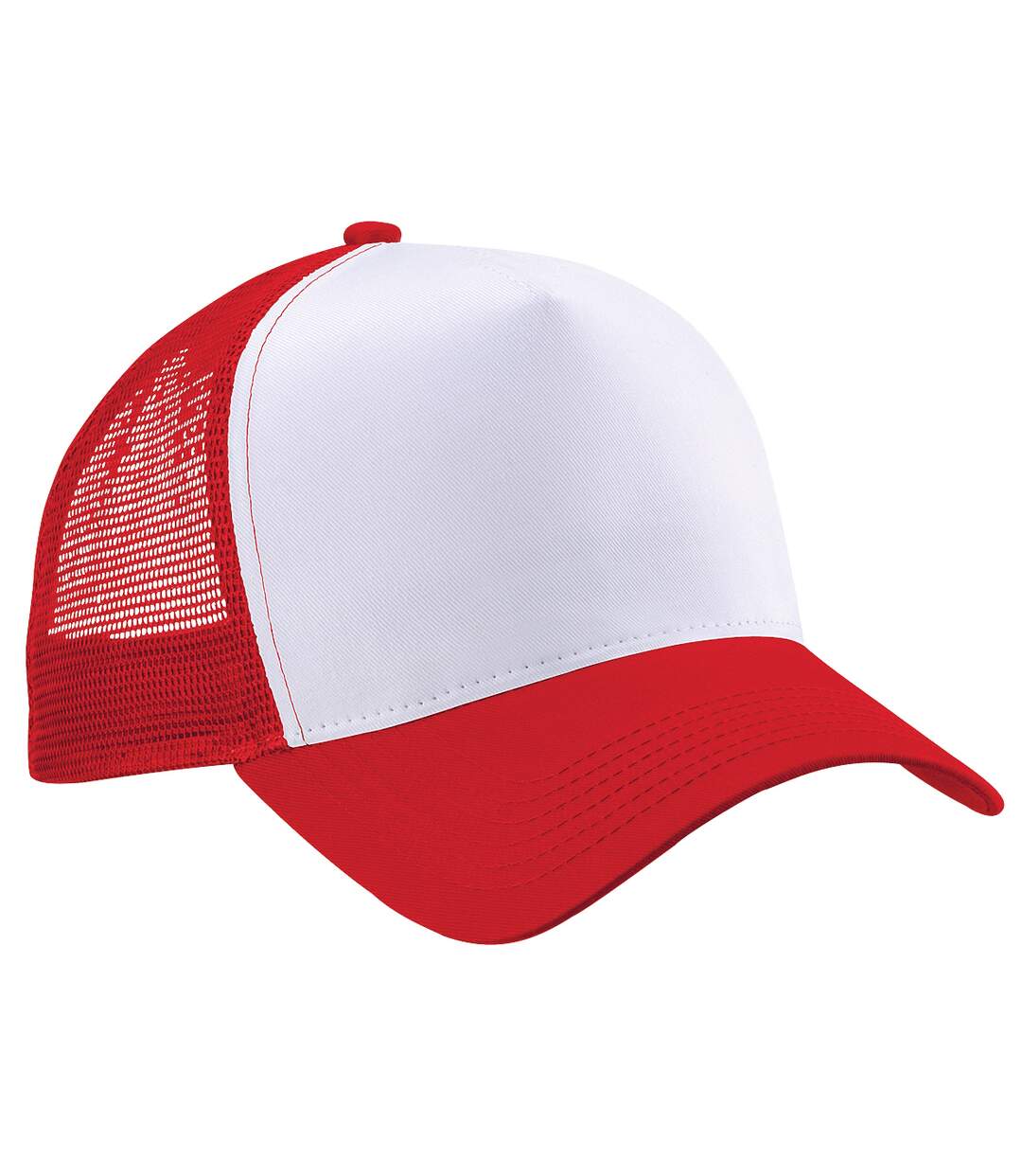 Casquette homme rouge/blanc Beechfield-1