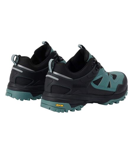 Chaussures De Marche Regen Femme Vert Sombre Noir Regatta