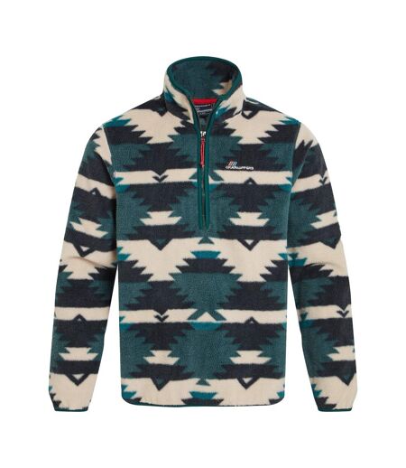 Mens Tatton Ii Half Zip Fleece Top Dark Viridian Craghoppers