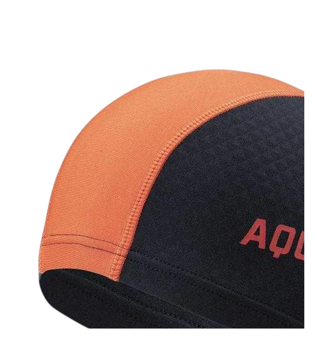 Unisex Adult Carbo Swim Cap Black Orange Aquawave-3