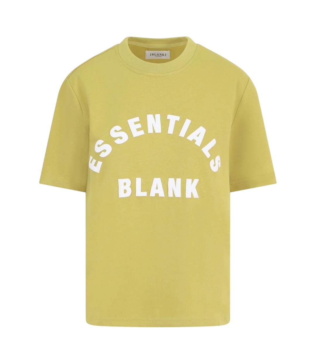 Unisex Adult Arch Cotton T-shirt Mustard Blank Essentials-1