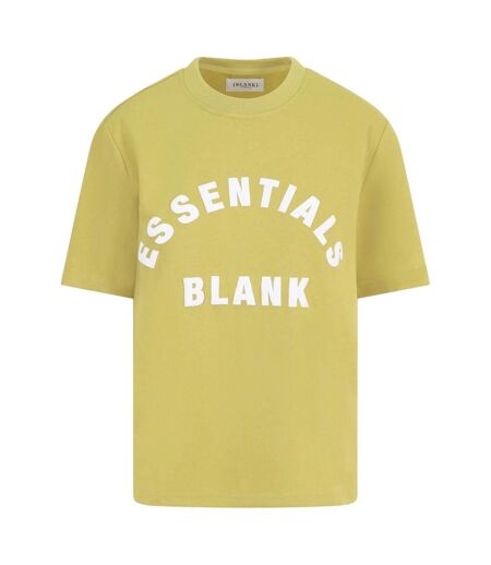 Unisex Adult Arch Cotton T-shirt Mustard Blank Essentials
