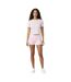 Womens/ladies Layer Workout Shorts Light Pink USA Pro-4