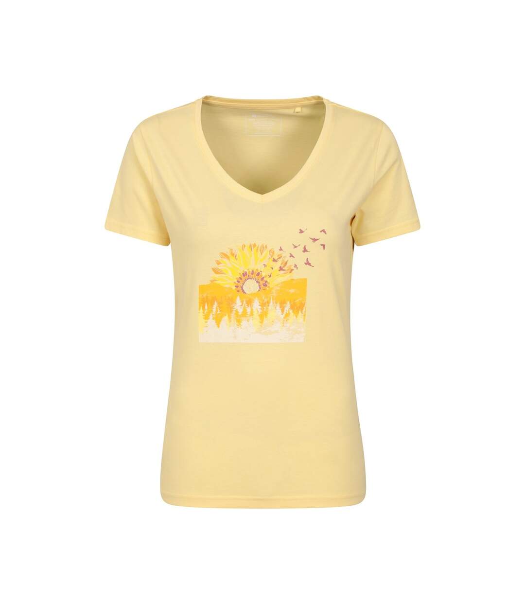 T-shirt femme jaune Mountain Warehouse-1