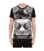 Mens Resort Logo T-shirt Black White Balmain-3