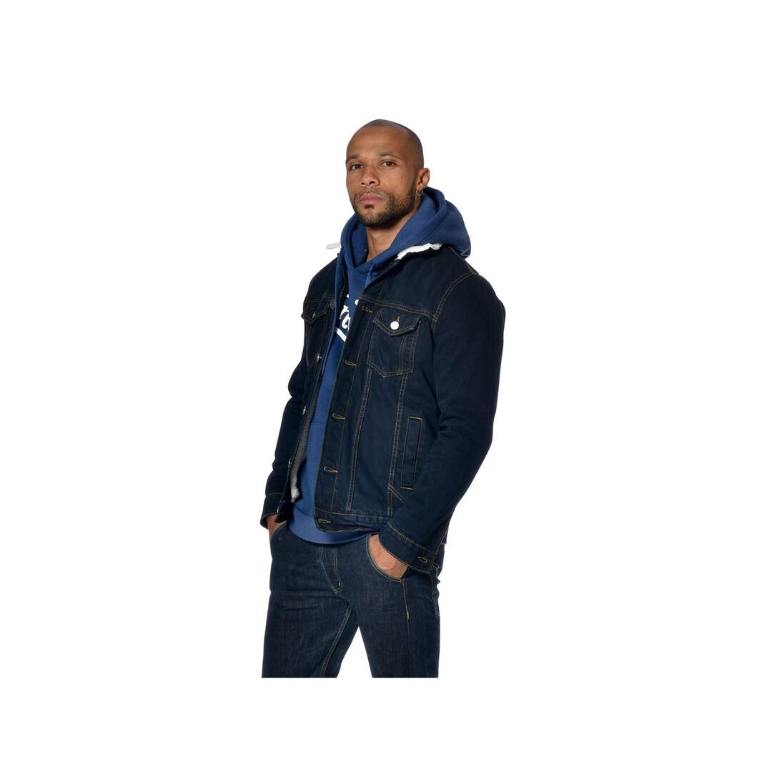 Veste homme denim doublée et col sherpa Bill Vondutch-1