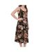 Robe Noir à fleurs mi-longue Femme Vero Moda Jeanett - S