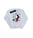 Disney Sweatshirt Femme/Ladies Mickey Mouse Tongue Out (Blanc) - UTBI27627-1