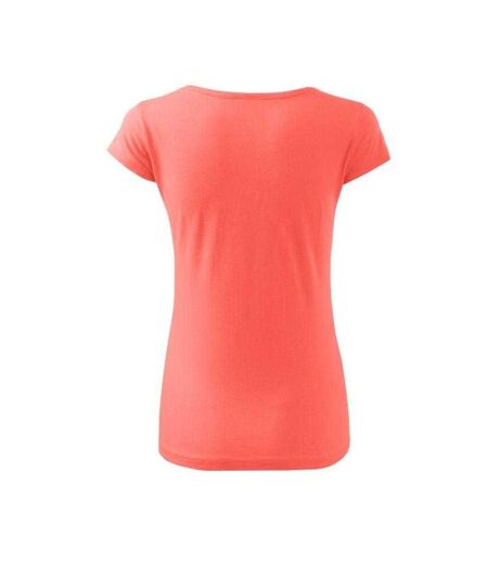 Womens/ladies Pure T-shirt Pink Malfini