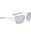 Unisex Adult Square Prism Sunglasses One Size Gold Silver Gold Nike-1