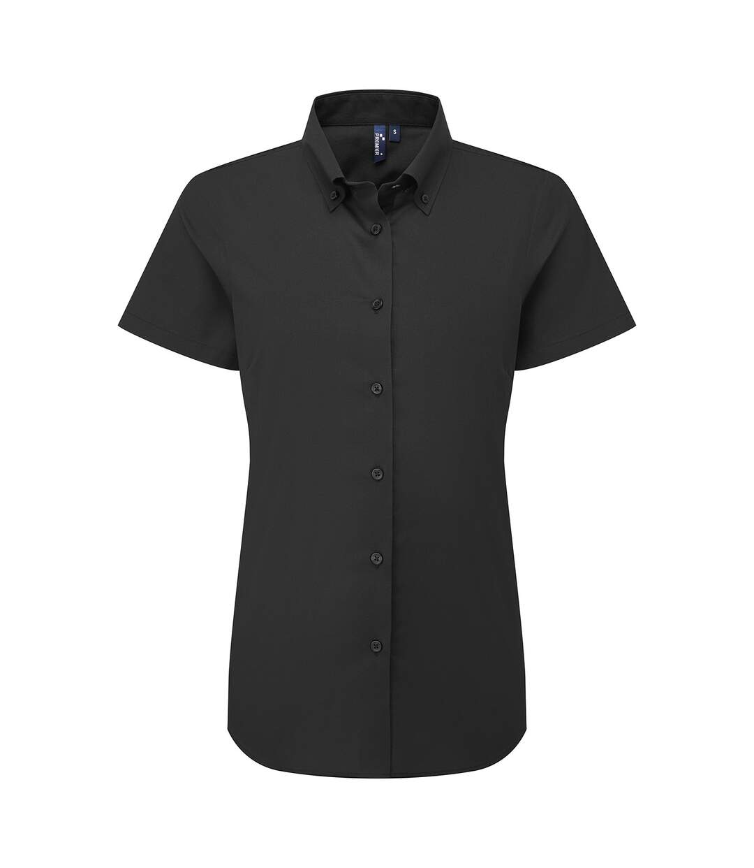 Chemise Habillée Manches Courtes Supreme Femme Noir Premier-1