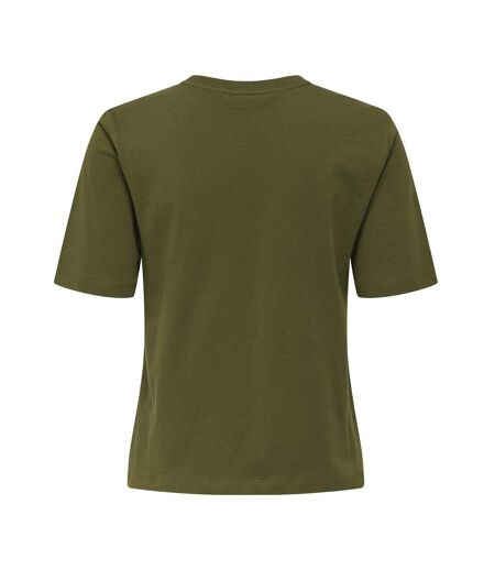 T-shirt vert olive femme jdy rex