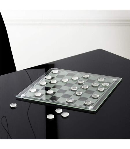 Jeu de Société Dames 25cm Transparent