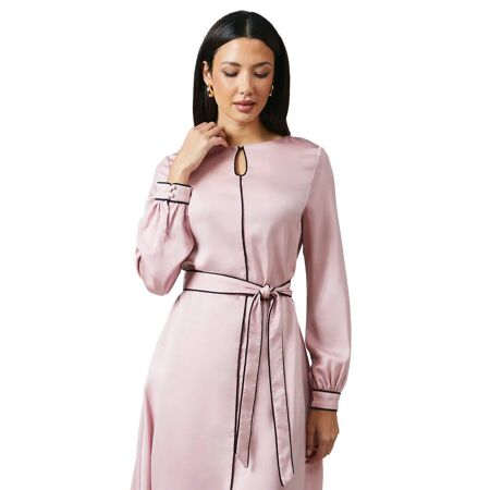 Robe mi-longue femme vieux rose Principles