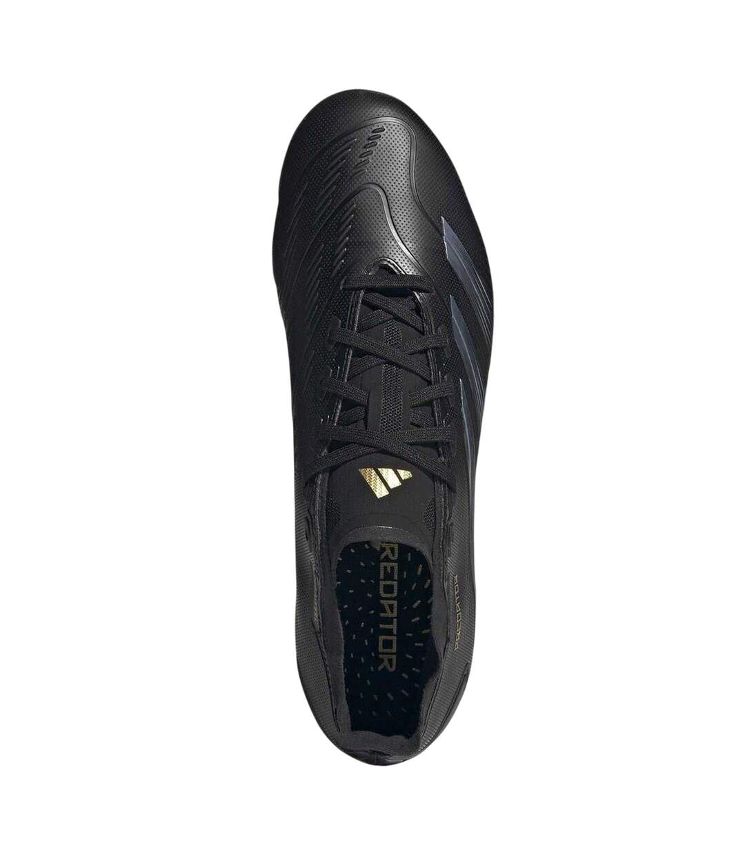Mens Predator League 3 Stripes Football Boots Core Black Carbon Grey Adidas-4