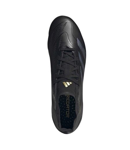 Mens Predator League 3 Stripes Football Boots Core Black Carbon Grey Adidas