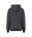 Sweat À Capuche Style Rétro Homme Anthracite Build Your Brand-2