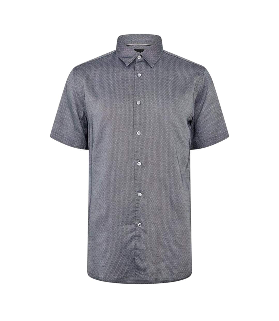 Chemise Manches Courtes Homme Gris Boss-1
