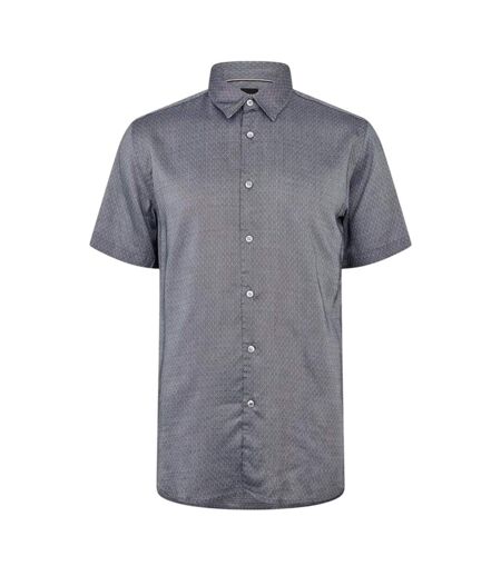 Chemise Manches Courtes Homme Gris Boss