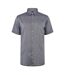 Chemise Manches Courtes Homme Gris Boss-1