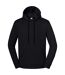Unisex Adult Iconic Premium Hooded Sweatshirt Black Fruit Of The Loom-1