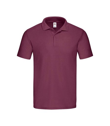 Polo Original Adulte Bordeaux Fruit Of The Loom