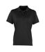 Polo coolchecker femme noir Premier