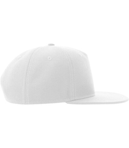 Atlantis Unisex Adult 5 Panel Snapback Baseball Cap (White)