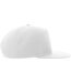 Atlantis Unisex Adult 5 Panel Snapback Baseball Cap (White)