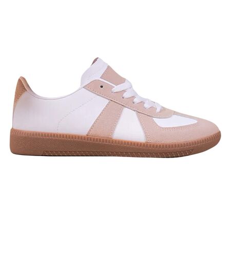 Womens/ladies swift gum sole lace up trainers khaki Where´s That From