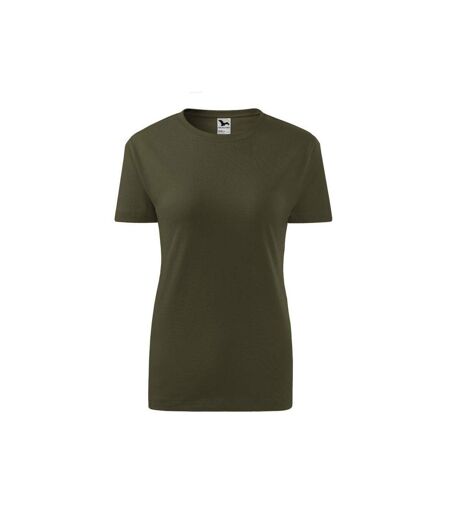 T-shirt Motif/style Classique Femme Vert Malfini