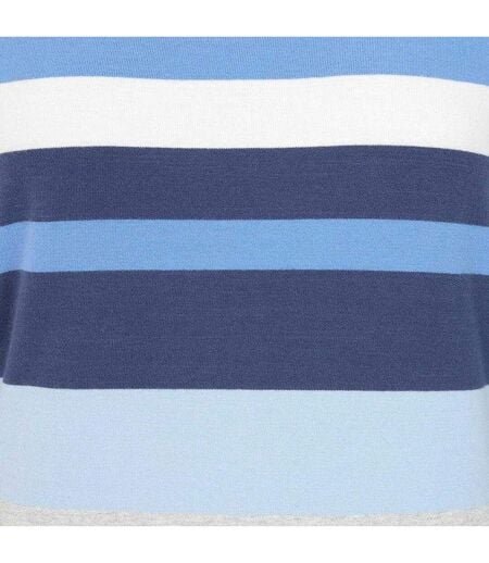 Haut Motif/style Rayures Multiples Femme Bleu Hiver Lazy Jacks