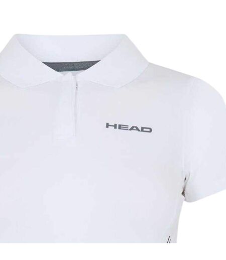 Polo Motif/style Logo Club Femme Bleu Clair Head