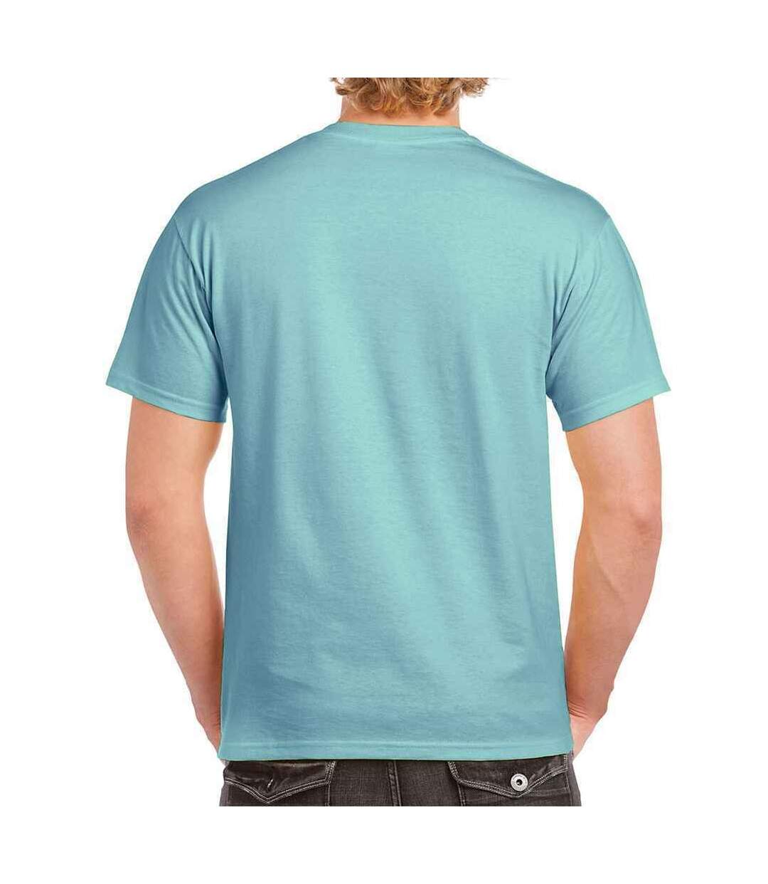 T-shirt Hammer Homme Bleu Pastel Gildan-3
