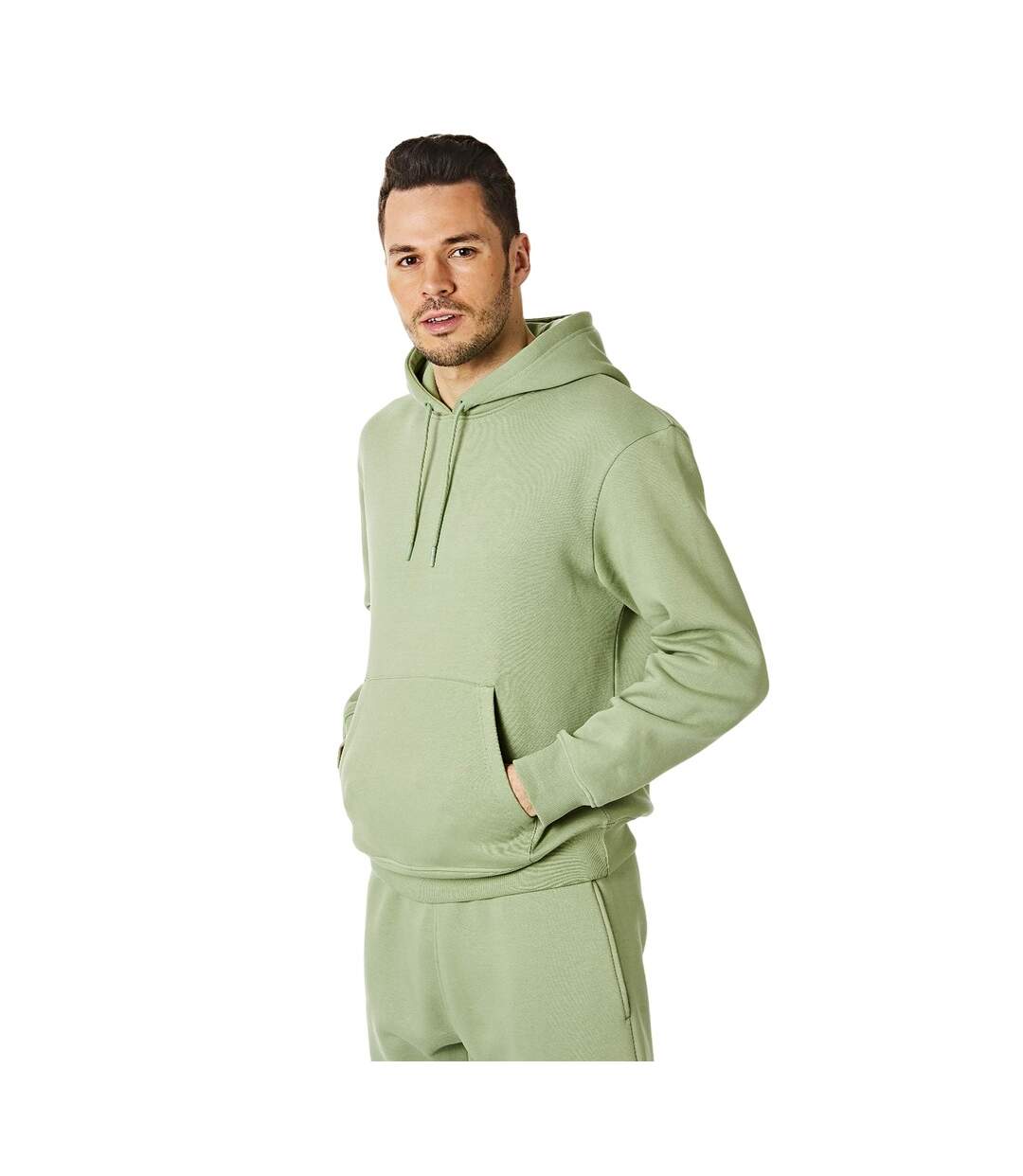 Mens Pull Over Hoodie Khaki Green RIPT Essentials-1