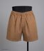 Short homme CHALLENGER BIVOUAC3 camel marron : le confort absolu du pur coton à taille élastiquée-3
