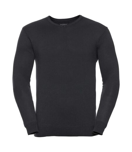 Collection Pullover À Col En V Homme Noir Russell