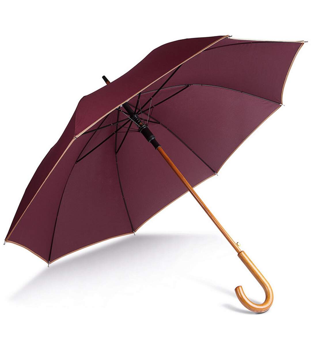 Parapluie à ouverture automatique unisexe 58,5 cm bordeaux/beige Kimood