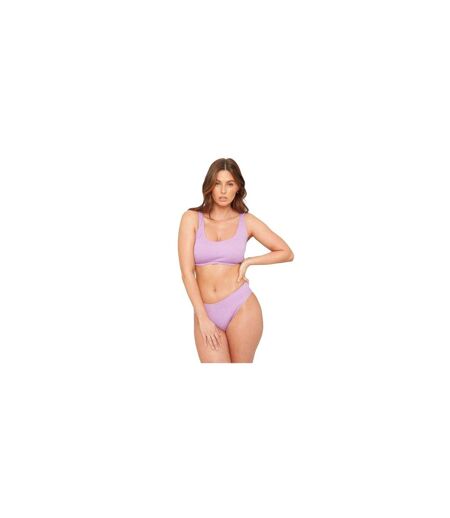 Haut De Maillot De Bain Motif/style Texturé Femme Lilas Be You