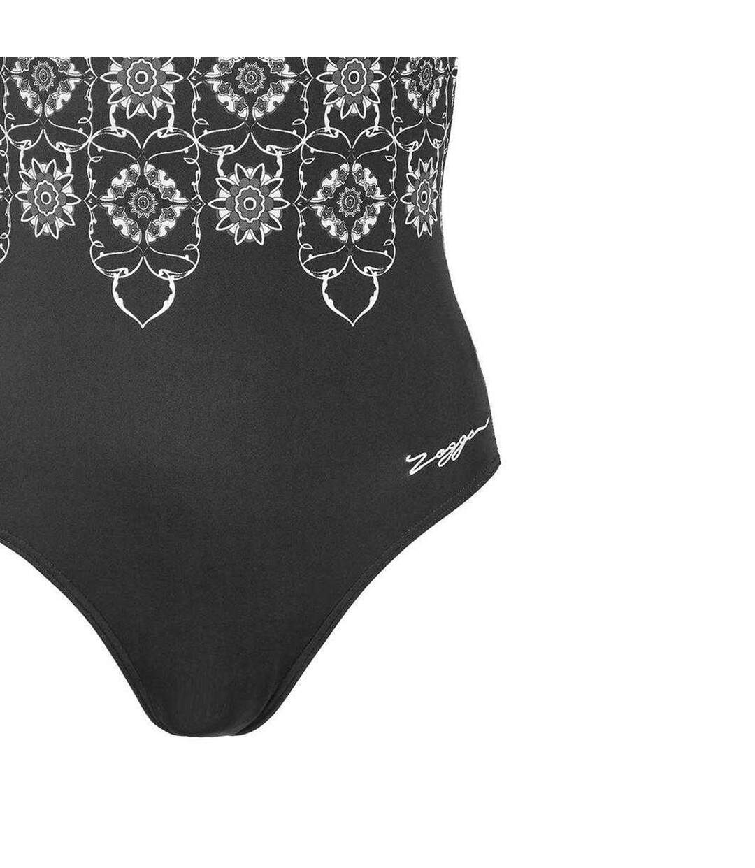 Womens/ladies Sacred Craft Scoopback One Piece Swimsuit Black Zoggs-4