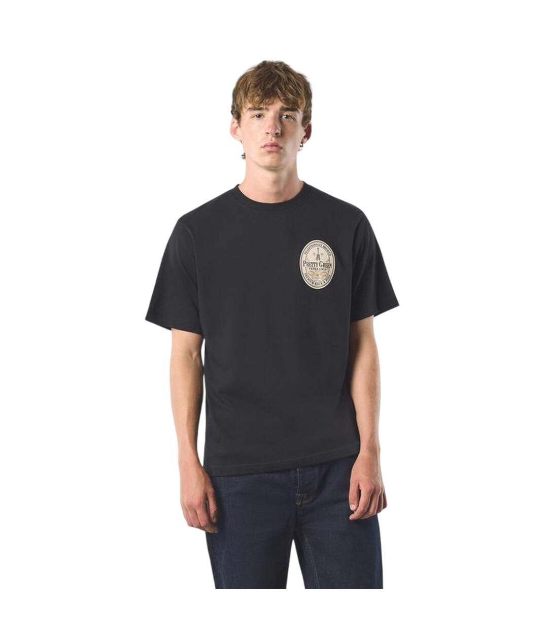T-shirt Manches Courtes Homme Noir Pretty Green-1