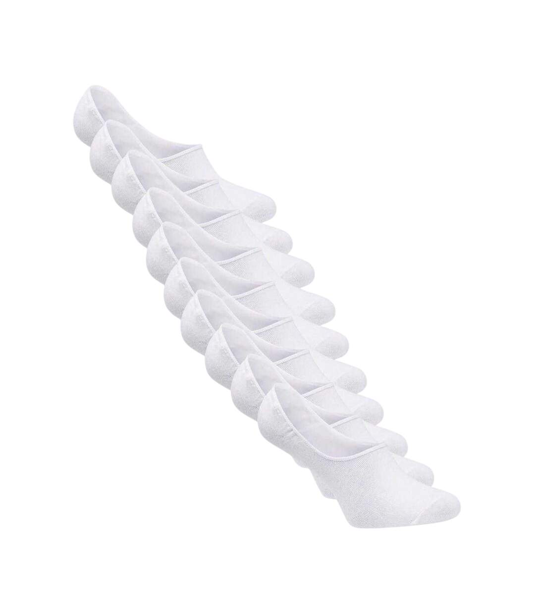 Lot De 10  Socquettes Adulte Blanc Jack And Jones-2