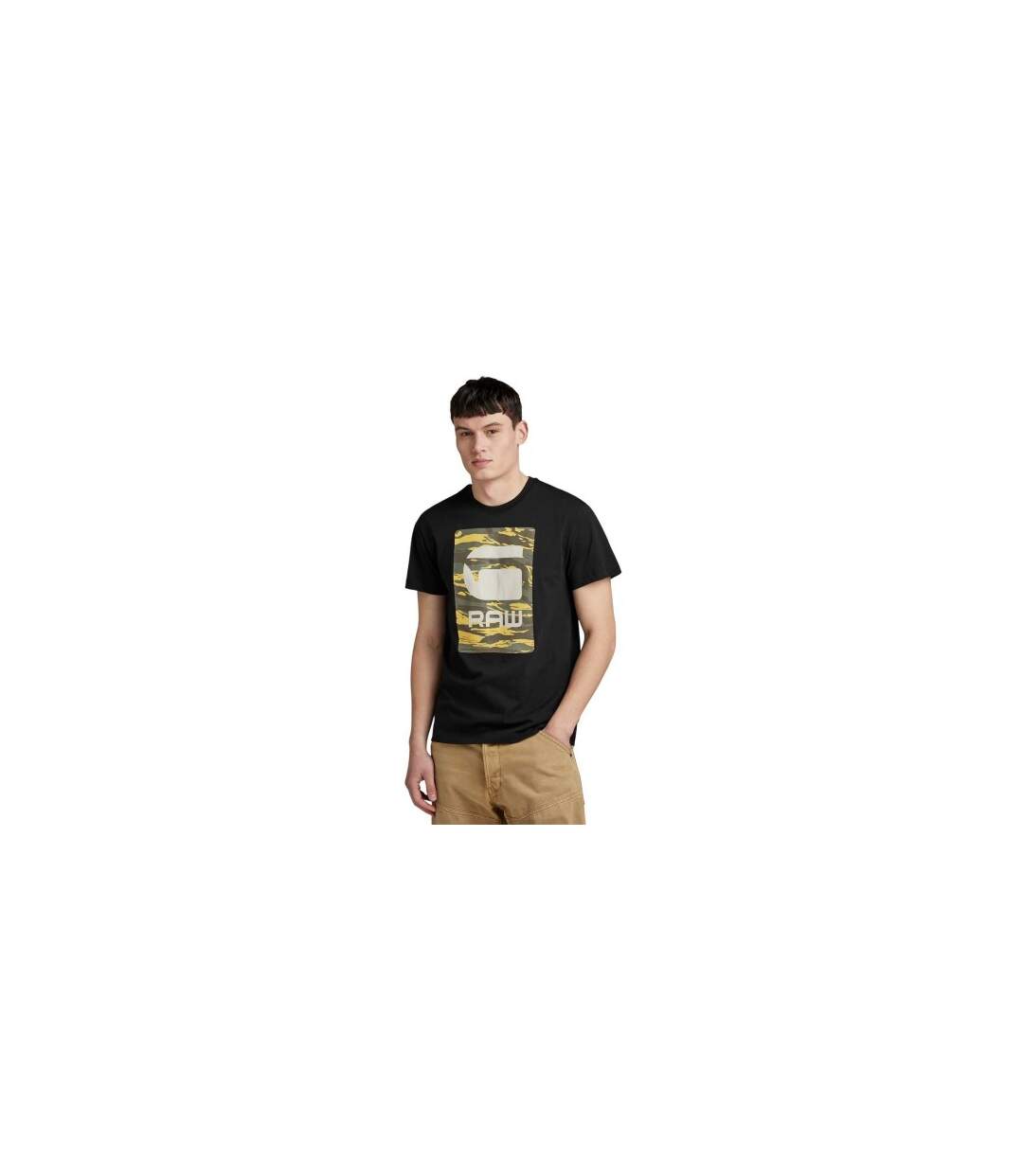 T-shirt Motif/style Boîte Homme Noir G-Star-1
