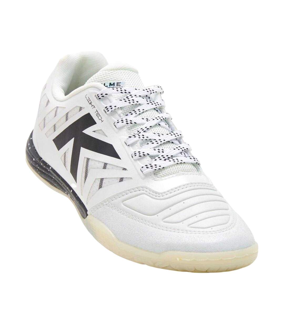 Mens All In Black Flat Trainers White Black Kelme-4